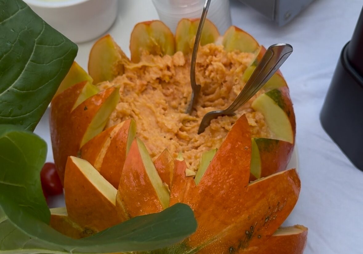 honey roasted sweet potato pumpkin dip